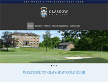 Tablet Screenshot of glasgowgolfclub.com